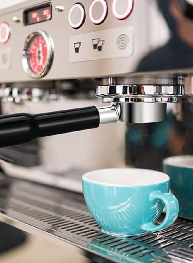 آو 51mm القهوة بلا قاع Portafilter تناسب ومرشح سلة ل سلسلة Delonghi الأسود 21CM - Image 4
